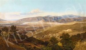 View Of Esztergom With The Dabube And Sturovo by Sandor Brodszky