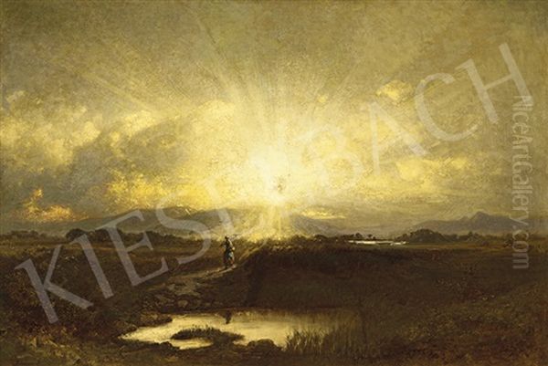 Sun-down (hungarian Landscape) - view 1