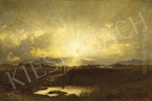 Sun-down (hungarian Landscape) by Sandor Brodszky