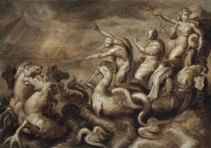 The Triumph Of Amphitrite by Crispin Van Den Broeck