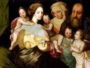 Die Heilige Sippe by Crispin Van Den Broeck