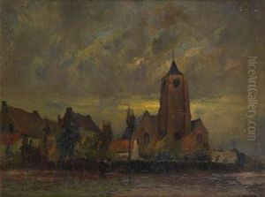 Coucher De Soleil Sur L'eglise Coucher De Soleil Sur L'eglise