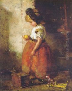 Meisje Met Appel by Andre Broedelet