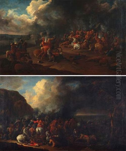 Schlachtenszenen (pair) - view 1