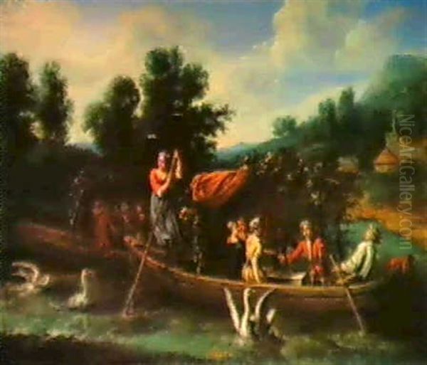 Jahreszeitenbild Mit Einer Allegorie Auf Den Monat Juli - view 1