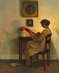 Guitarspillerske by Karl Harald Alfred Broge
