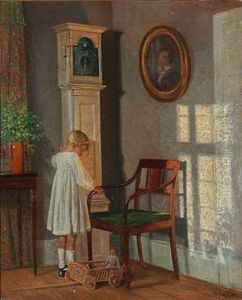 Interior With A Girl by Karl Harald Alfred Broge