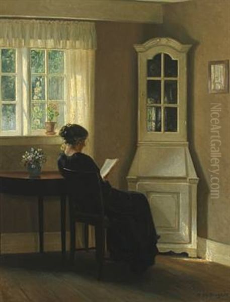 Interior With Reading Woman - view 1