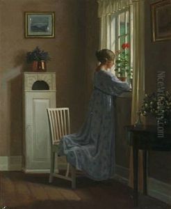 Interior With A Young Female Interior With A Young Female