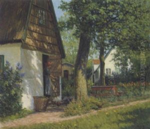 Gammelt Bondehus, Tibirke by Karl Harald Alfred Broge