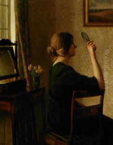 Kunstnerens Hustru Ved Et Toiletbord