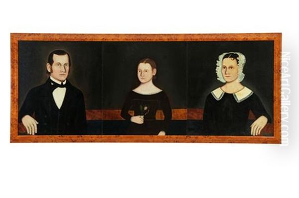 Family Group Of Portraits (triptych) - view 1