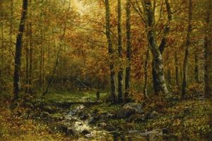 A Bridge In The Forest by Wilhelm Broker