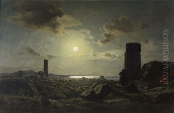 Moonlight On The Shore - view 1