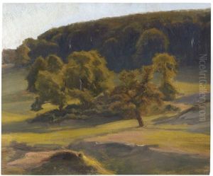 Herbstliche Landschaft by August Bromeis