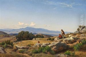 Weite Hugelige Campagnalanschaft by August Bromeis