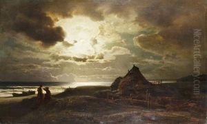 Mondschein Am Strand by August Bromeis
