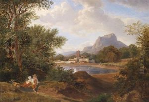 Italienische Hirtenidylle by August Bromeis