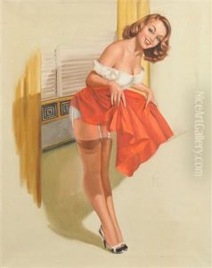 Red Skirt by Clough Bromley