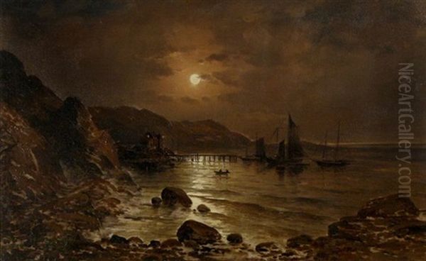 Evening Harbor Scene - view 1