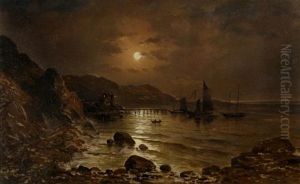 Evening Harbor Scene Evening Harbor Scene