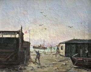 A La Mercedes, Restaurant Aux Catalans A Marseille Au Xixe by Joseph Allemand