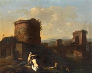 Diane Et Ses Nymphes Au Bain by Gerrit van Bronckhorst