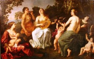 Allegorie Des Cinq Sens by Jan Gerritsz van Bronckhorst