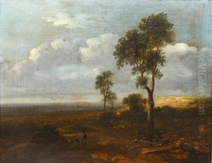 Landscape With Pair Of Figures (+ Landscape With A Gentleman On A Horse; Pair) Landscape With Pair Of Figures (+ Landscape With A Gentleman On A Horse; Pair)