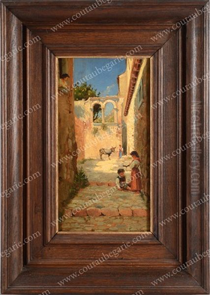 Scene D"un Village Anime En Italie - view 1