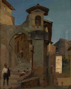 Italian Scene by Fedor Andreevich Bronnikoff
