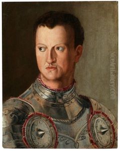 Portait Of Grand Duke Cosimo I In Armour