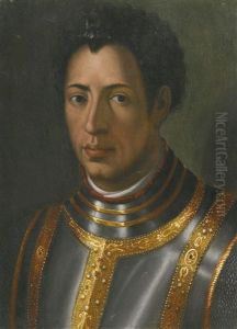 Portrait Of Alessandro De' Medici, Bust-length, Wearing A Suit Of Armour