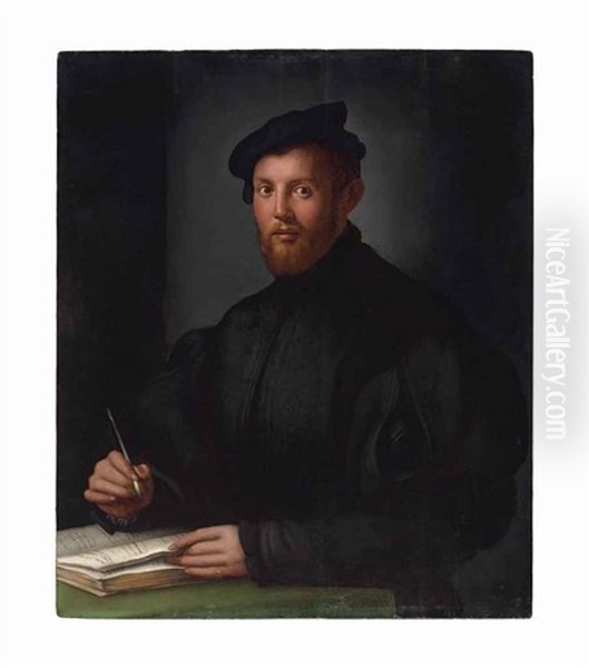 Portrait Of A Young Man With A Book - view 1
