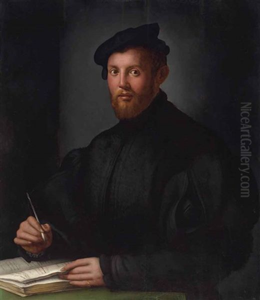 Portrait Of A Young Man With A Book - view 1