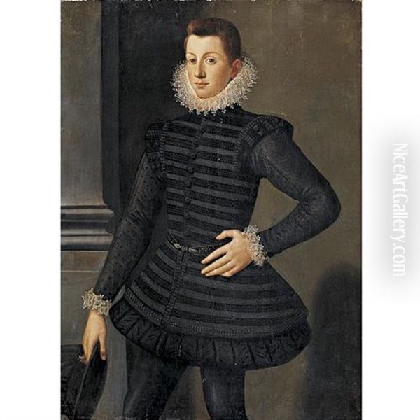 Portrait Of A Young Man (pietro Di Cosimo I Di Medici?) - view 1