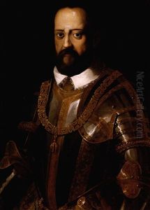 Portrait Of The Grand Duke Cosimo I De'medici Wearing The Insignia Of The Order Of The Golden Fleece