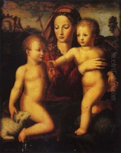 Madonna Con Bambino E San Giovannino by Agnolo Bronzino