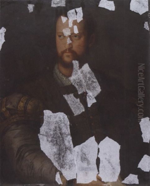 Portrait Of Cosimo I De' Medici In An Embroidered Doublet With Fur Wrap - view 1