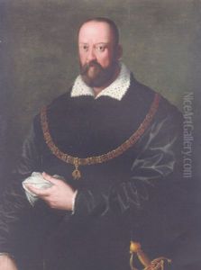 Portrait Of Cosimo De Medici I Wearing The Order Of The Golden Fleece