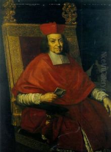 A Portrait Of A Cardinal (pope Paul V) In Robes As Cardinal Borghese