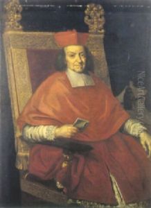 A Portrait Of A Cardinal (pope Paul V?) In Robes As Cardinal Borghese