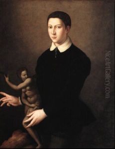 Portrait Of A Young Man Of The Gucciardini Family Holding A Sculpture