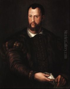 Portrait Of Cosimo I De Medici Wearing The Order Of The Golden Fleece