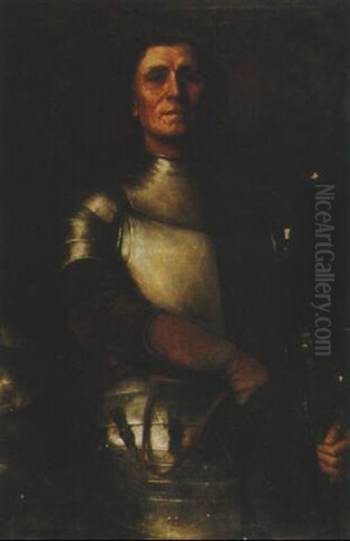 Portrait Of An Actor Wearing Armour (sir Henry Irving?) - view 1