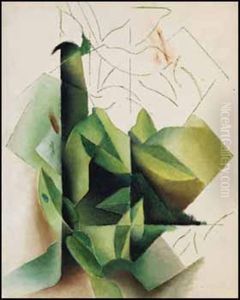 Green Abstract by Bertram Richard Brooker