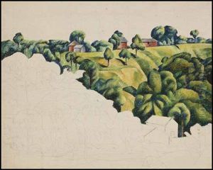 Landscape by Bertram Richard Brooker