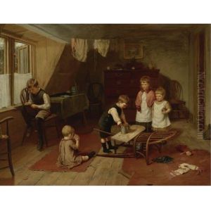 Children At Play by Harry Brooker
