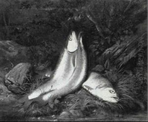 Still Life With Fish by Samuel Marsden Brookes
