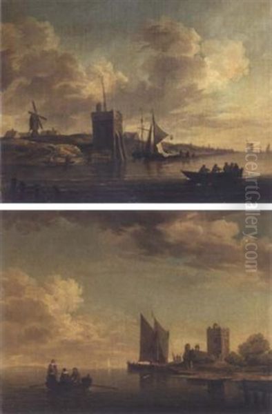 View Of Blankenburg Castle Off The Coast Of Flanders (+ Another, Similar; 2 Works) - view 1